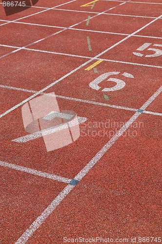 Image of Starting Lane Of Racetrack