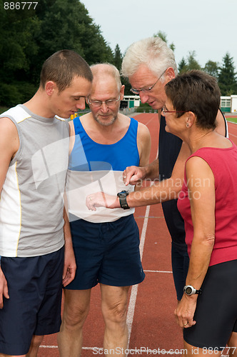 Image of Discussing The Run