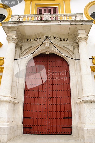 Image of Seville bullring - Main entrance door