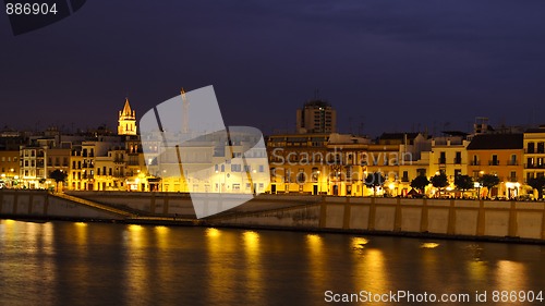 Image of Seville by night