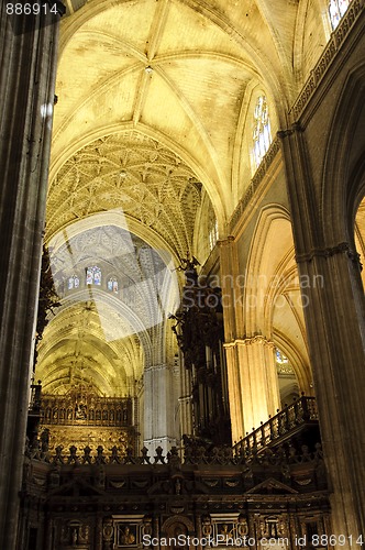 Image of Interior of Seville cathedral, Spain