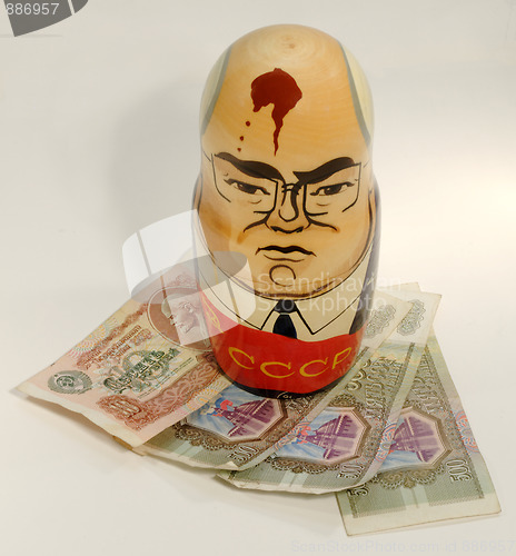 Image of Mikhail Gorbachev as Russian Nested Doll