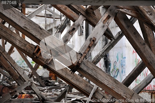 Image of Rundown ruins of a factory building