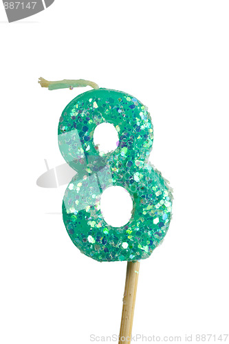 Image of Birthday candle number 8