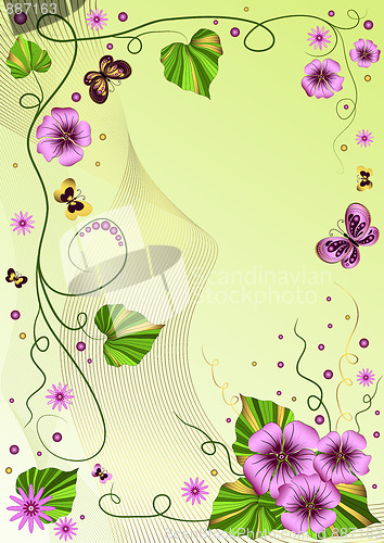 Image of Decorative floral frame