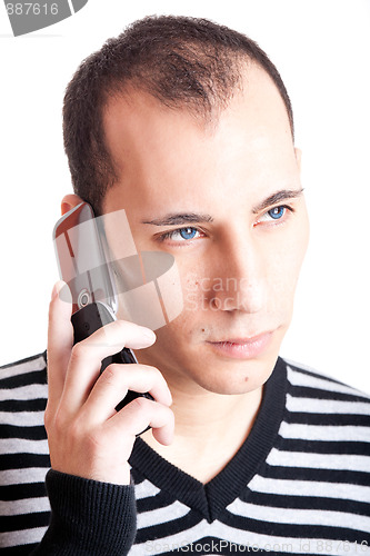 Image of Talking on cellphone