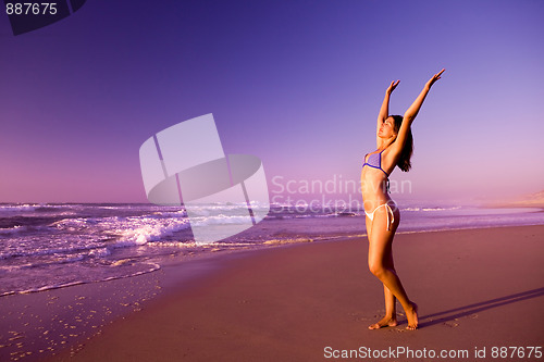 Image of woman on the beach