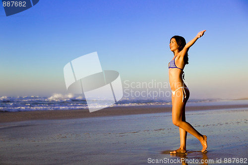 Image of woman on the beach