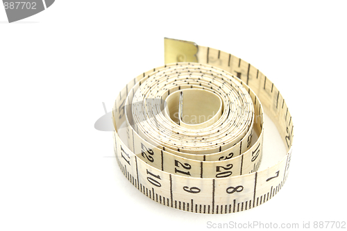 Image of Measuring tape isolated on white