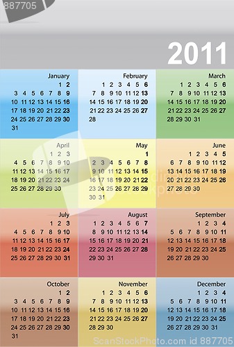 Image of Calendar for 2011