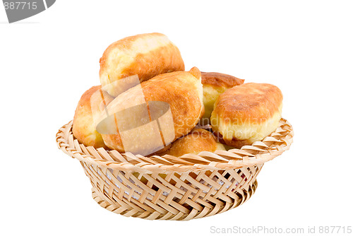 Image of Fried pies in a wicker backet