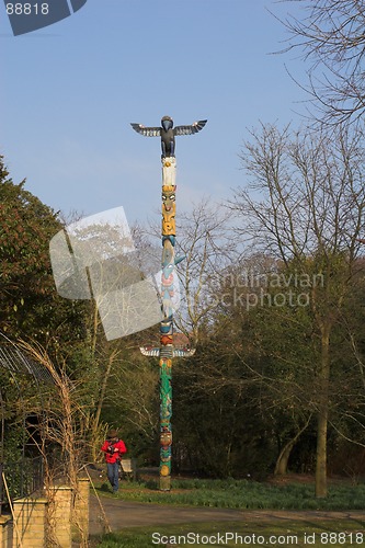 Image of Photographer with totem pole