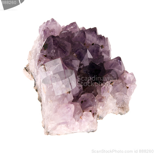 Image of large amethyst back lit