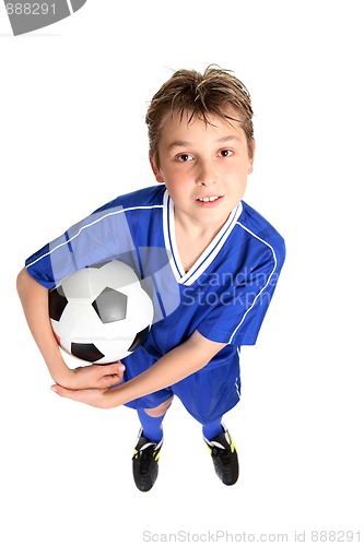 Image of Boy with soccer ball