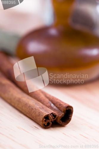 Image of two cinnamon sticks