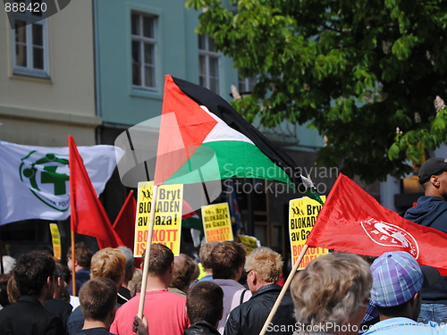 Image of protesting fore Gaza