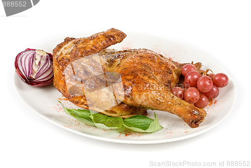 Image of Half grilled chicken