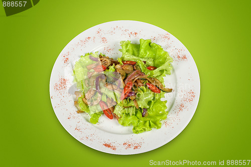 Image of Salad of pork, courgette, lime