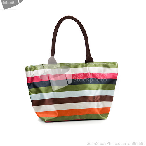 Image of Striped beach bag