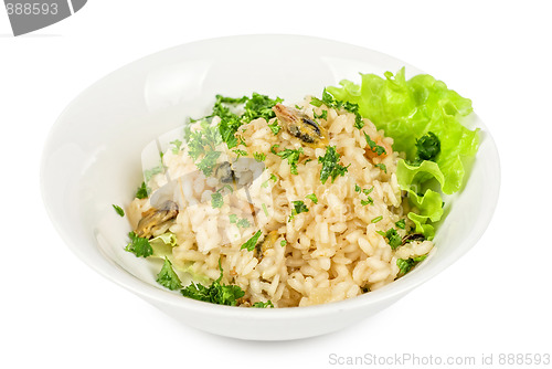 Image of risotto with seafood
