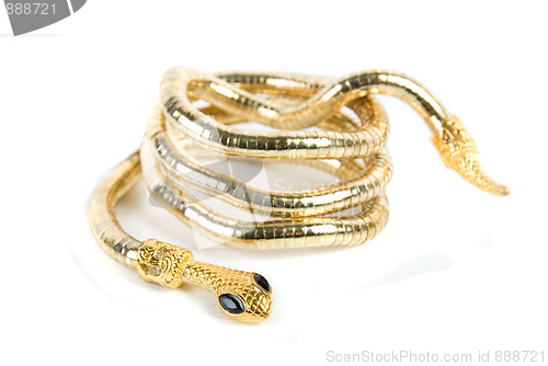 Image of golden snake bracelet