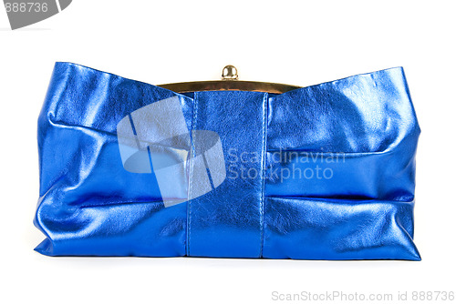 Image of blue handbag klatch