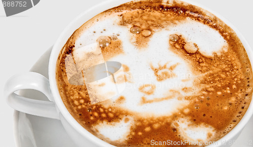 Image of latte closeup