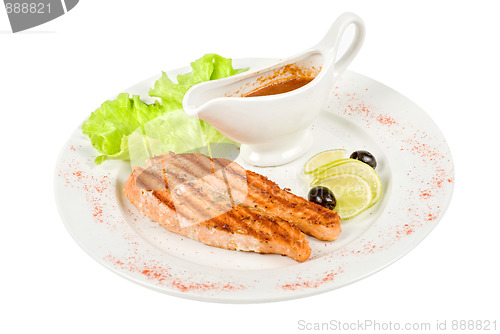 Image of Grilled salmon steak