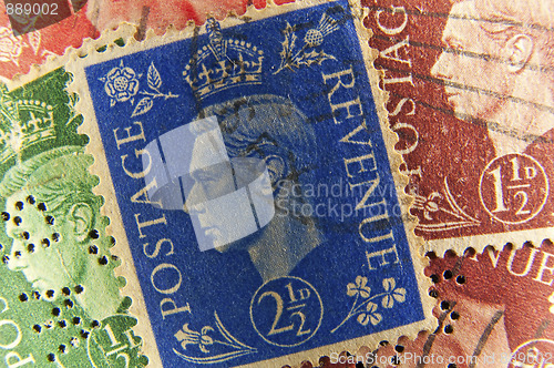 Image of King George vintage stamps