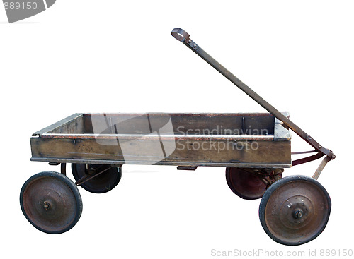 Image of Antique Wooden Trolley