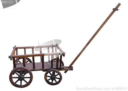 Image of Antique Wooden Trolley