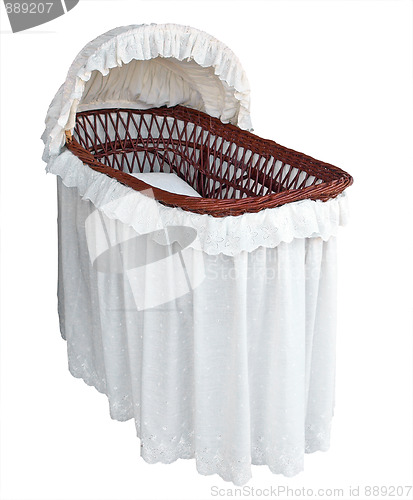 Image of Covered Cane Bassinet