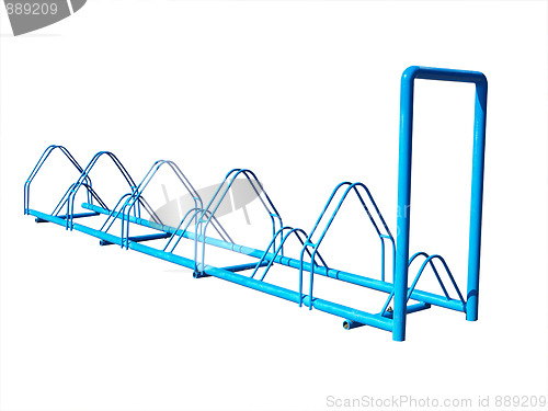 Image of Blue Bike Stand