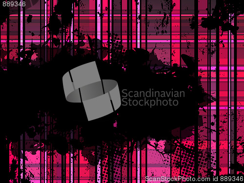 Image of Checkered Pink Grunge Background.