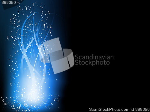 Image of Blue Colorful Glowing Lines Background.