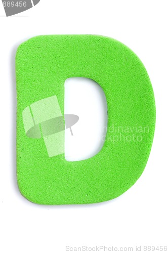 Image of Foam letter D