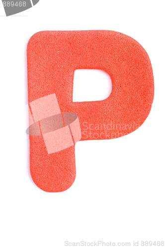 Image of Foam letter P