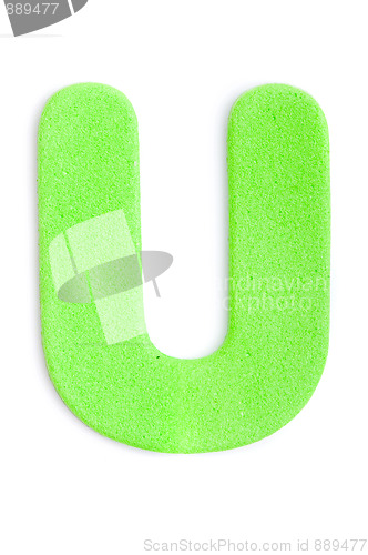 Image of Foam letter U