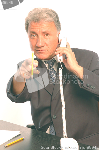 Image of businessman on phone