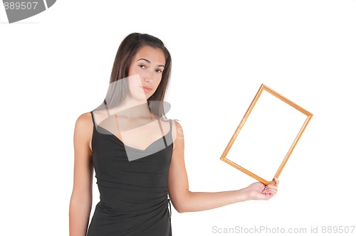 Image of Woman with frame