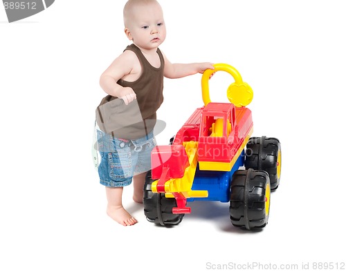 Image of Little boy in studio