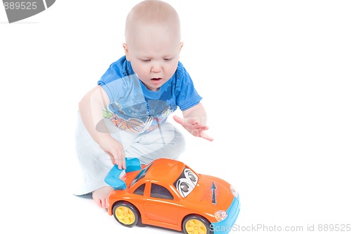 Image of Little boy in studio