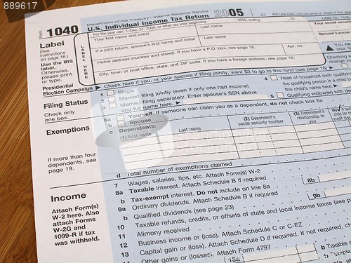 Image of Tax form