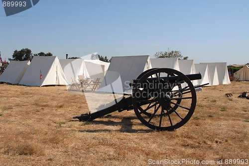 Image of Union camp & cannon