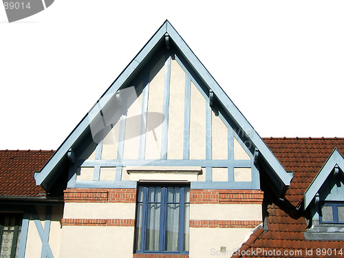 Image of Rural french house isolated