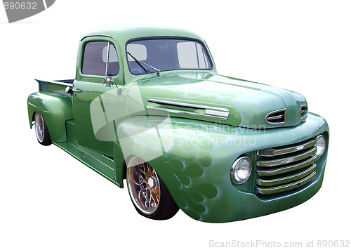 Image of Restored Green Ford Truck