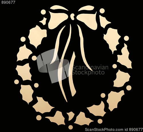Image of Gold Christmas Wreath