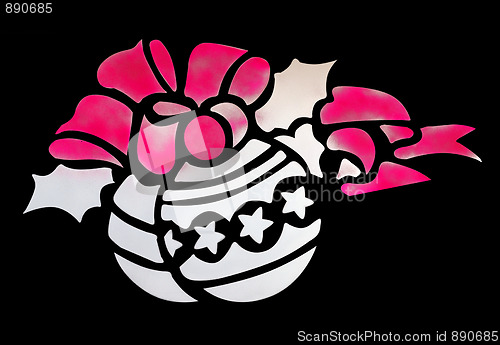 Image of Painted Christmas Decoration