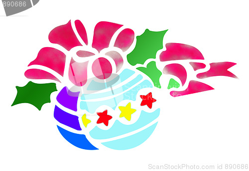 Image of Painted Christmas Decoration