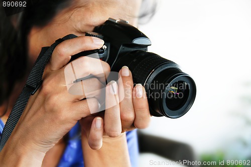 Image of Woman photographer